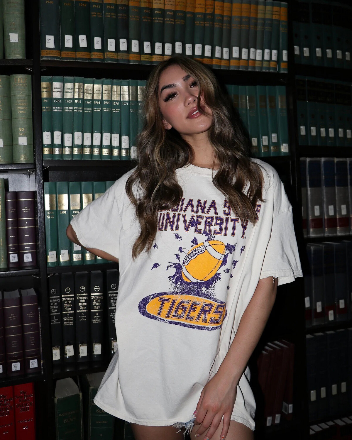 LSU Football Party Thrifted Tee
