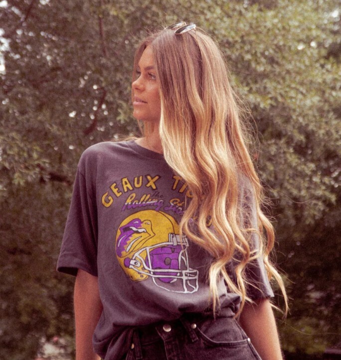 LSU Rolling Stones Helmet Tee