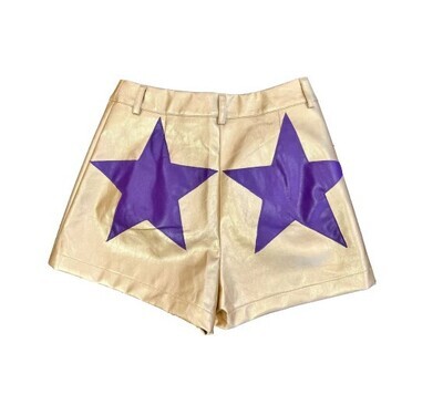 Star of LSU Game Day Leather Shorts