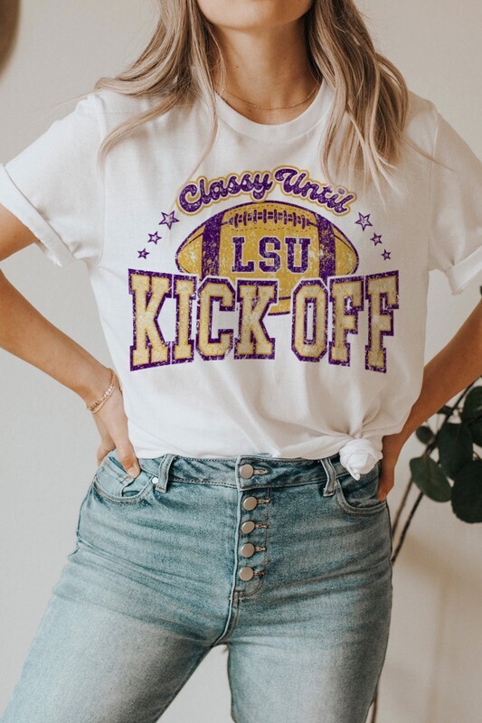 Classy until LSU Kickoff Oversized Tee