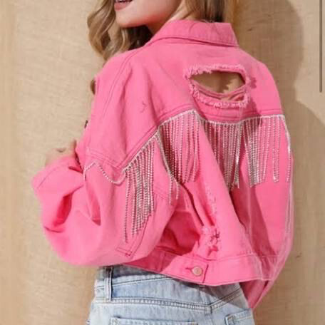 Hot Pink Rhinestone Jacket