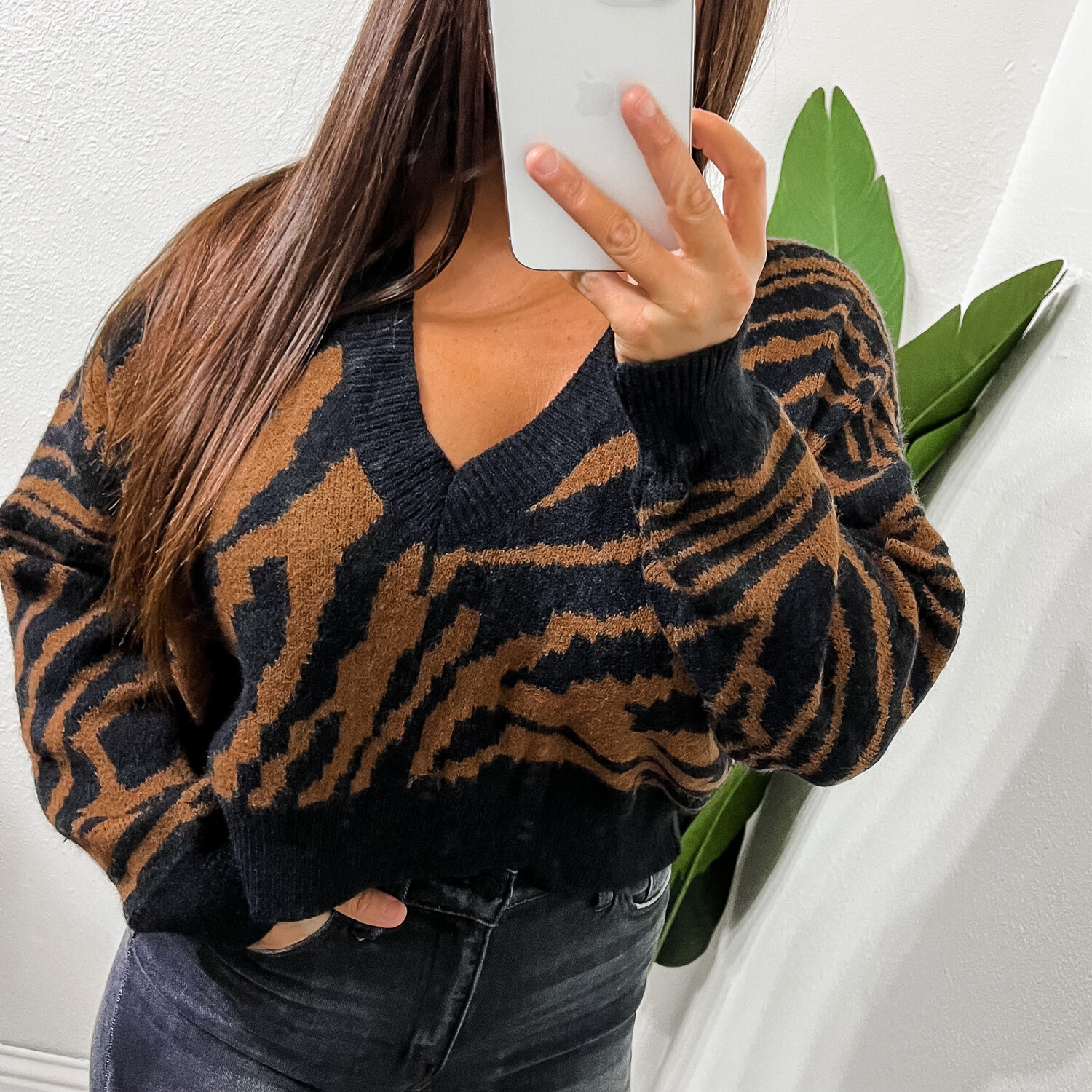 Cropped Tiger Sweater
