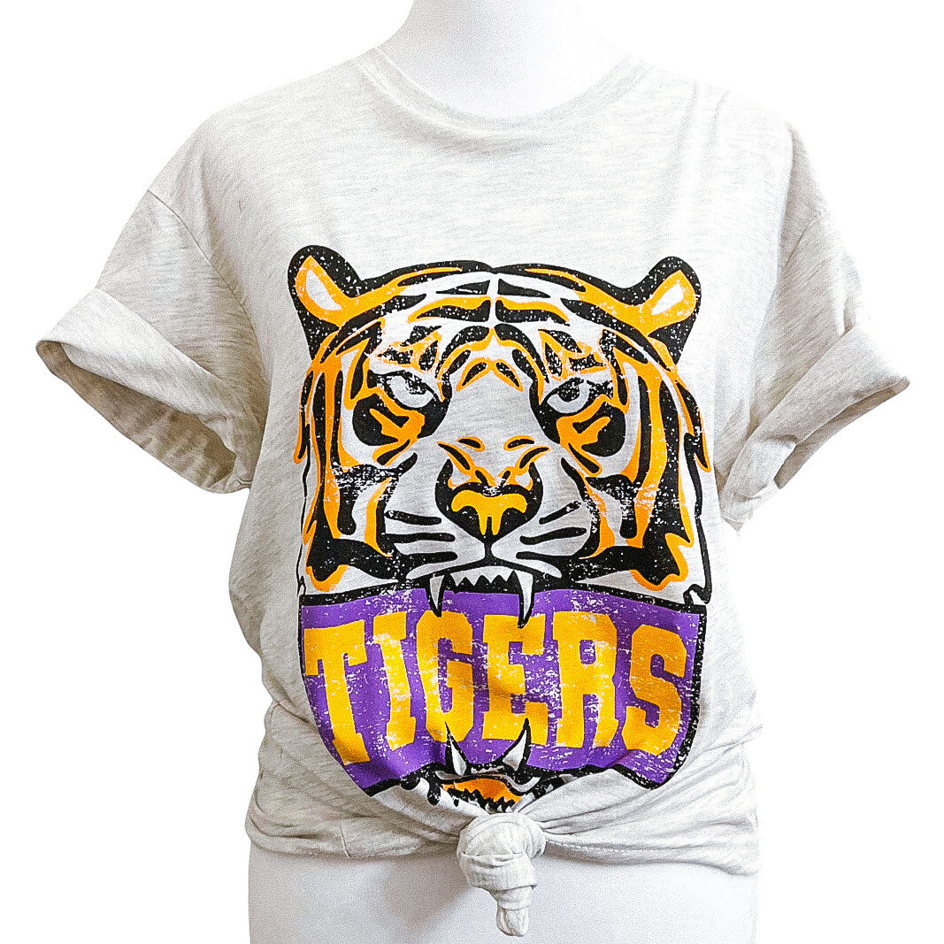 Vintage Inspired Tigers Logo T-Shirt