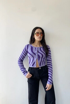 Funky Purple Cardigan