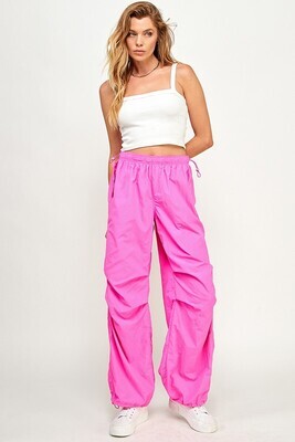 Hot Pink Parachute Pants