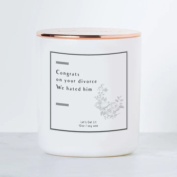 Congrats on your Divorce Candle