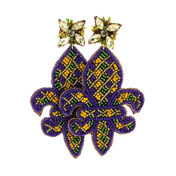 Belle of The Ball Fleur De Lis Earrings