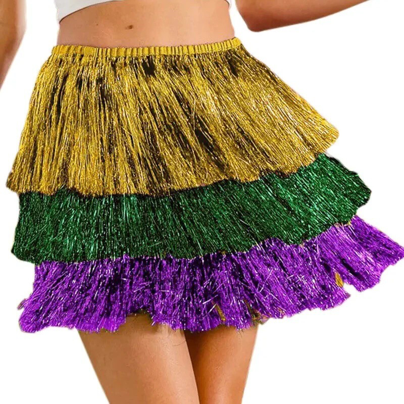 Mardi Gras Tinsel Skirt