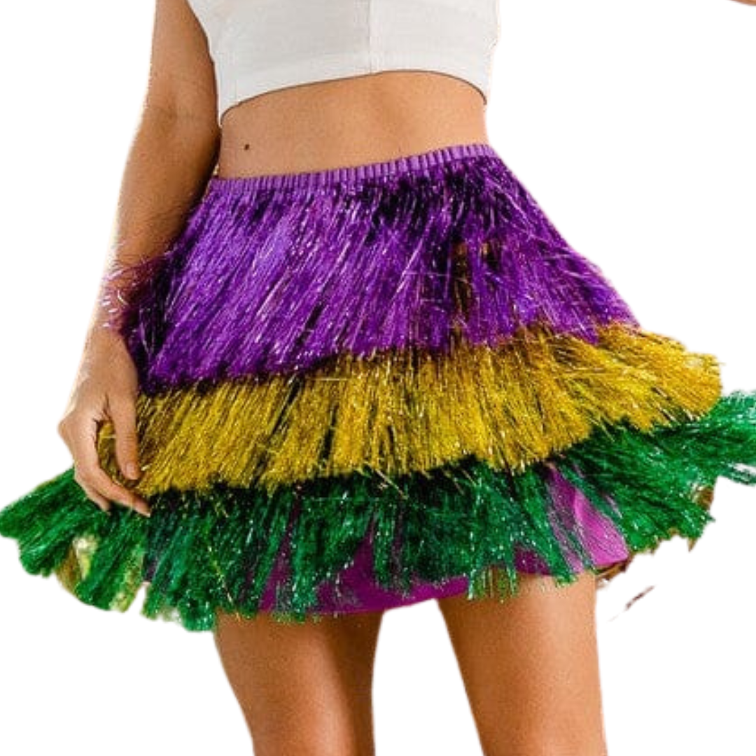 Mardi Gras Tinsel Skirt