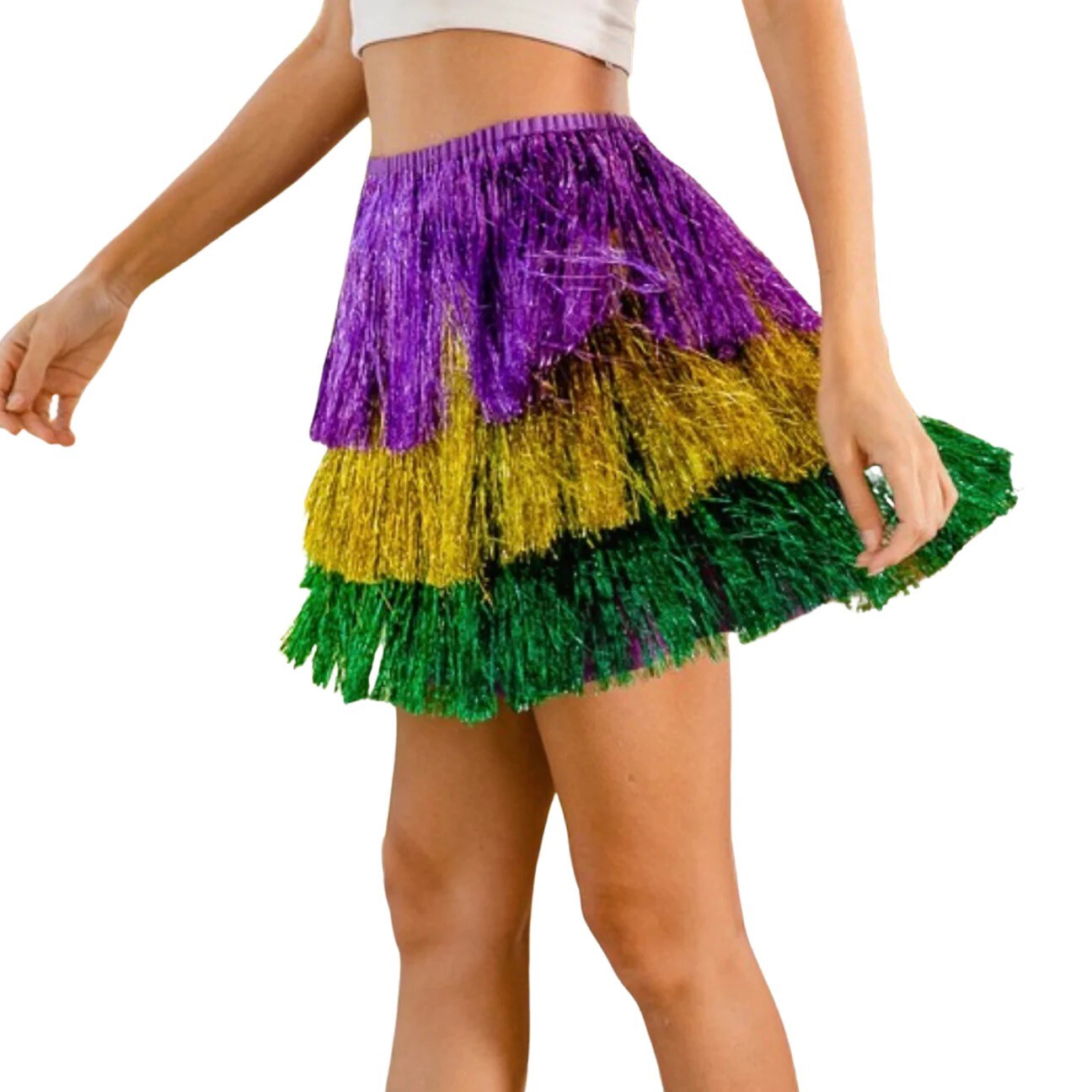 Mardi Gras Tinsel Skirt