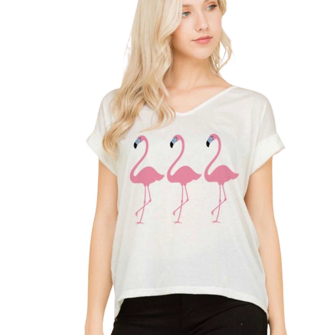 Flamingo Piko Style Top