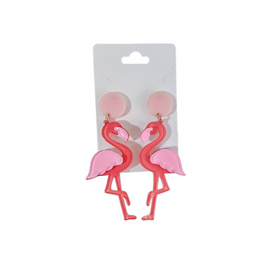 Acrylic Flamingo Earrings