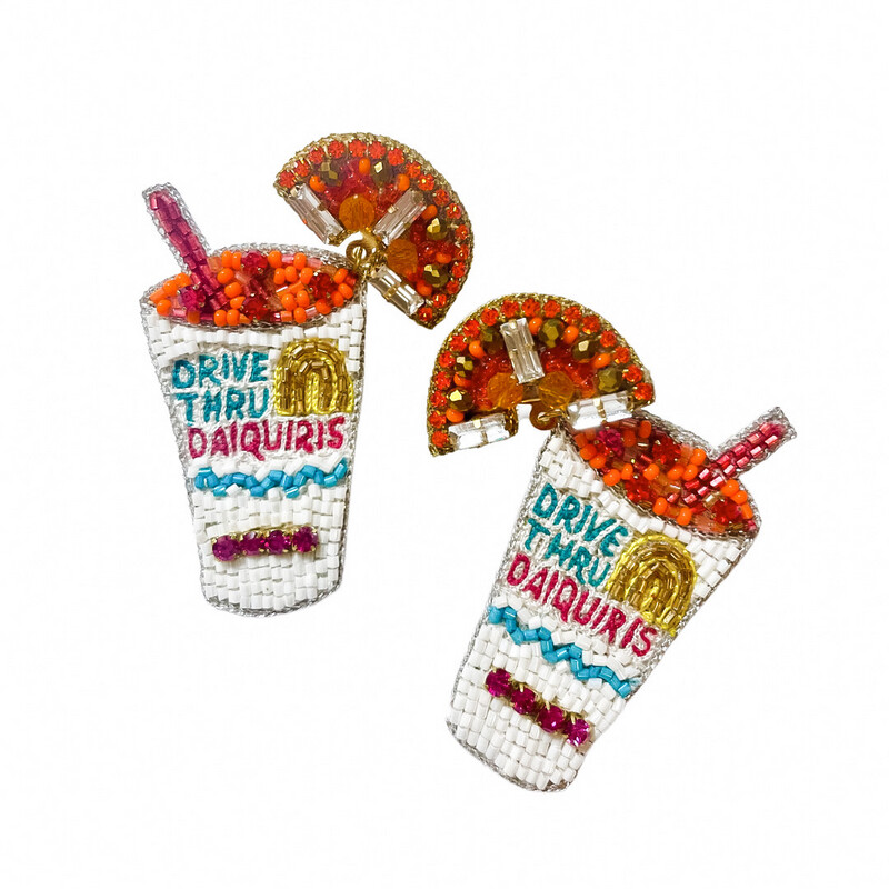 New Orleans Daiquiri Beaded Earrings