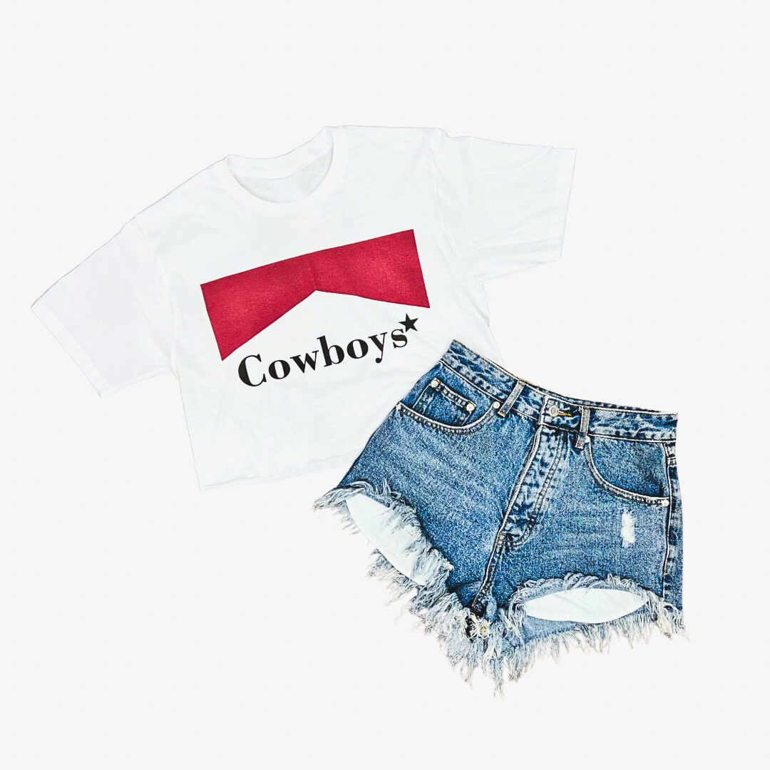 Cowboys Cropped Tee