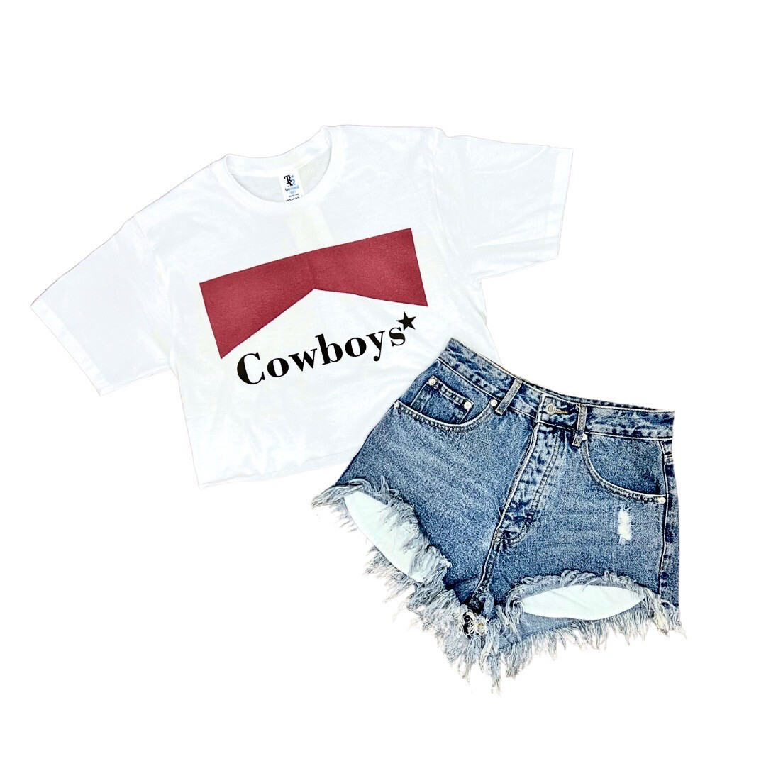 Cowboys Cropped Tee