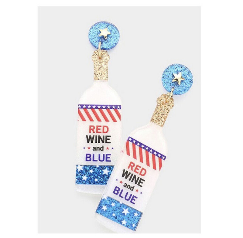 Red White &amp; Booze Earrings
