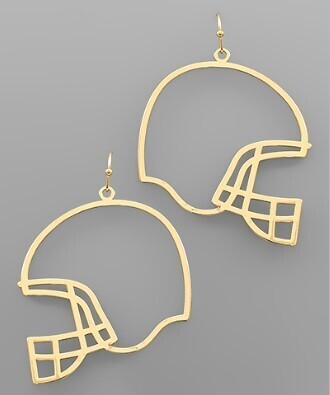 Dainty Gold Football Earrings