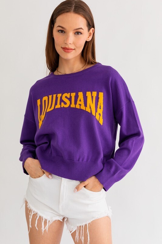 Throw Back Louisiana University Sweater