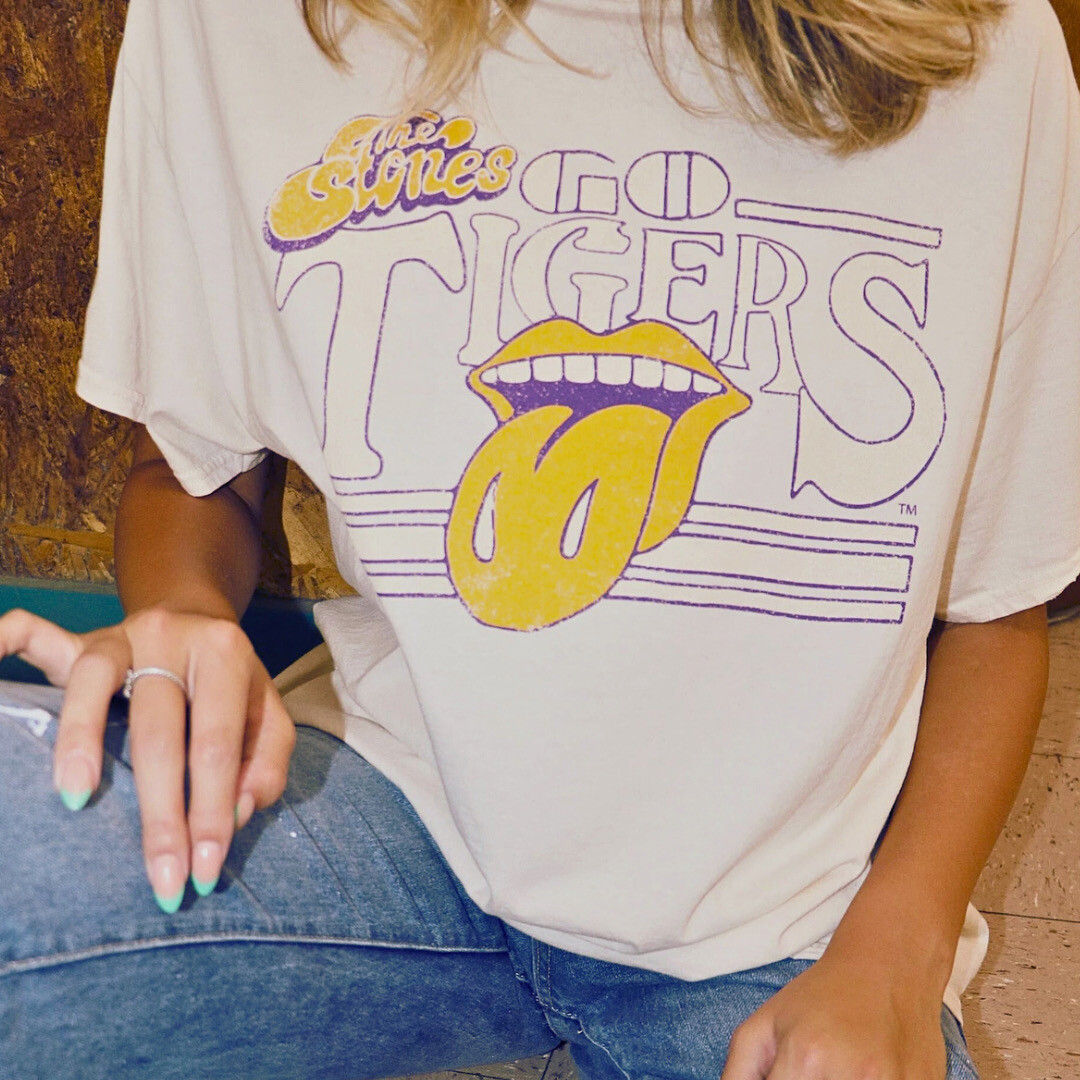 Rolling Stones Go Tigers Vintage Style T-Shirt