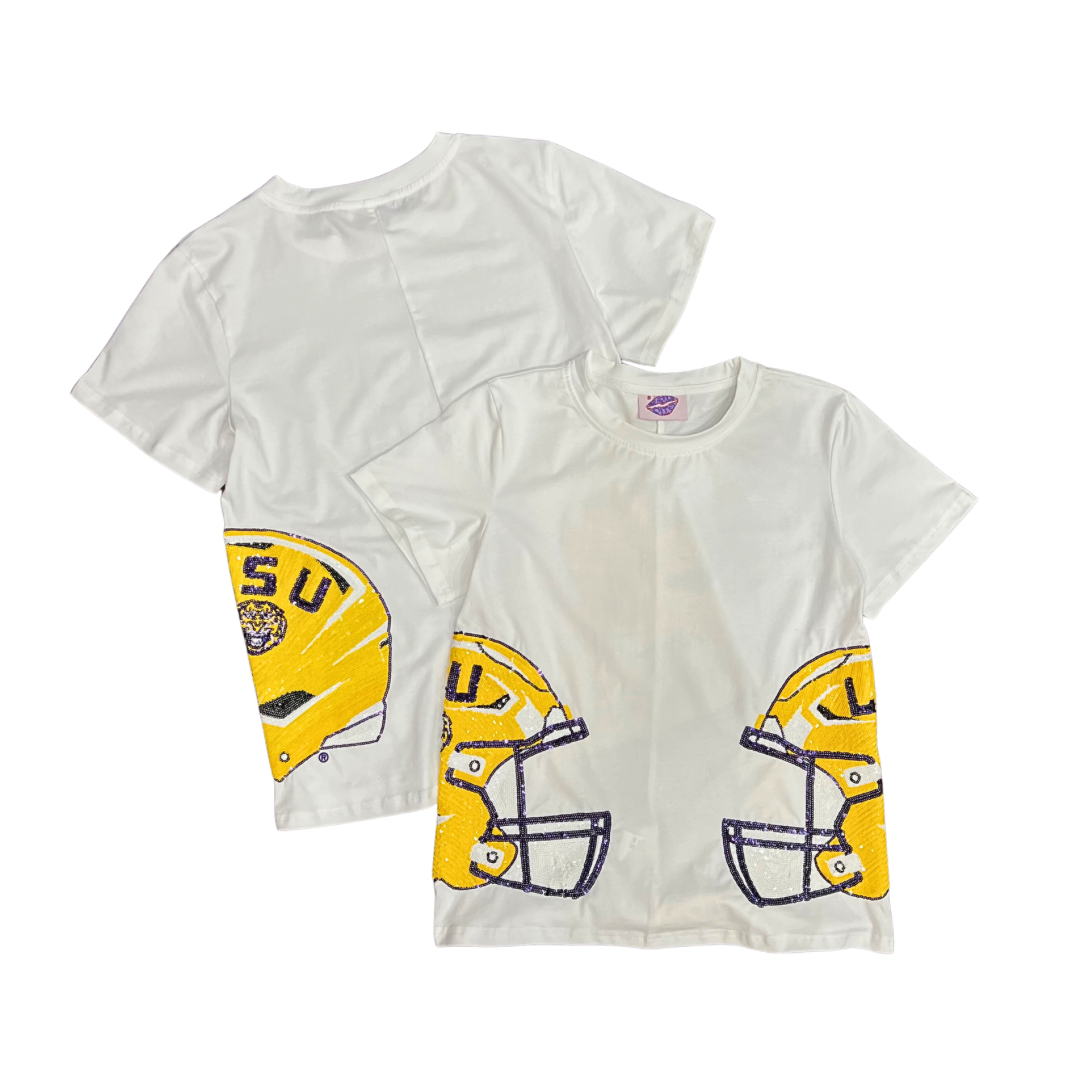 Sparkle City Sequin Helmet Tee