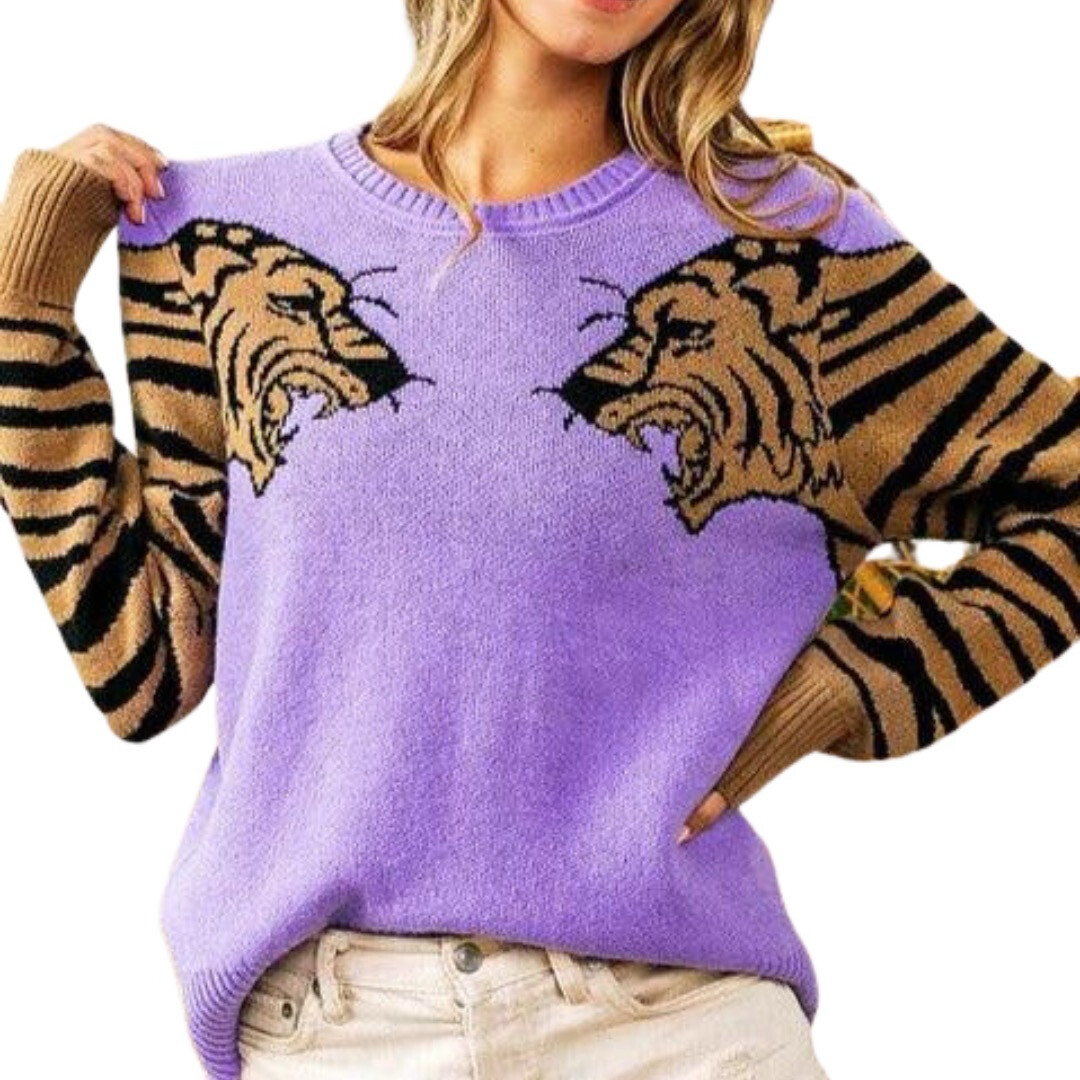 Tiger Sleeve Sweater