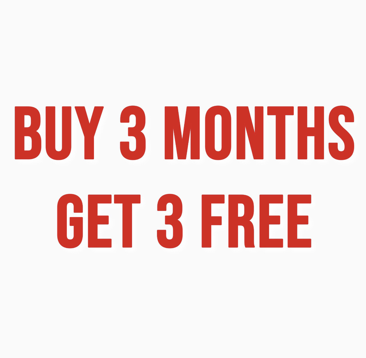 Buy 3 Months Get 3 Months FREE - Low Pressure