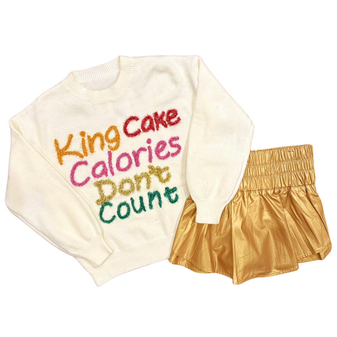 King Cake Calories Don’t Count Sweater