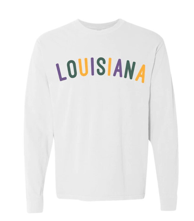 Louisiana Mardi Gras Long Sleeve T-Shirt