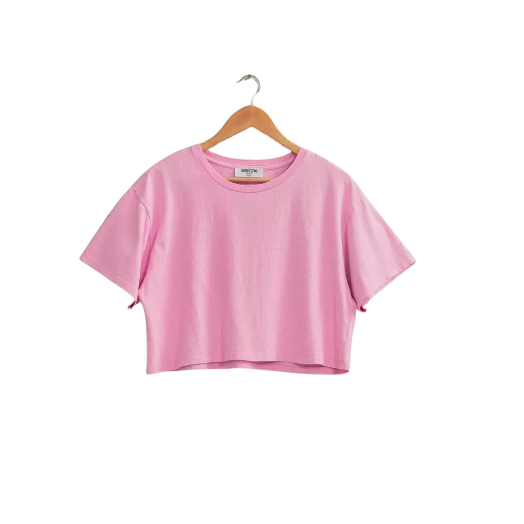 Light Pink Cropped Tee