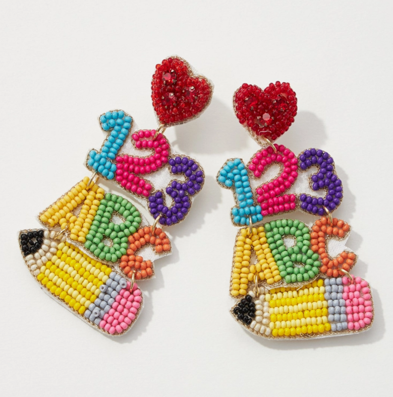Teacher Beaded Earrings