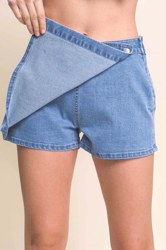 Light Denim Skort