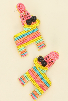 Beaded Pinata Earrings