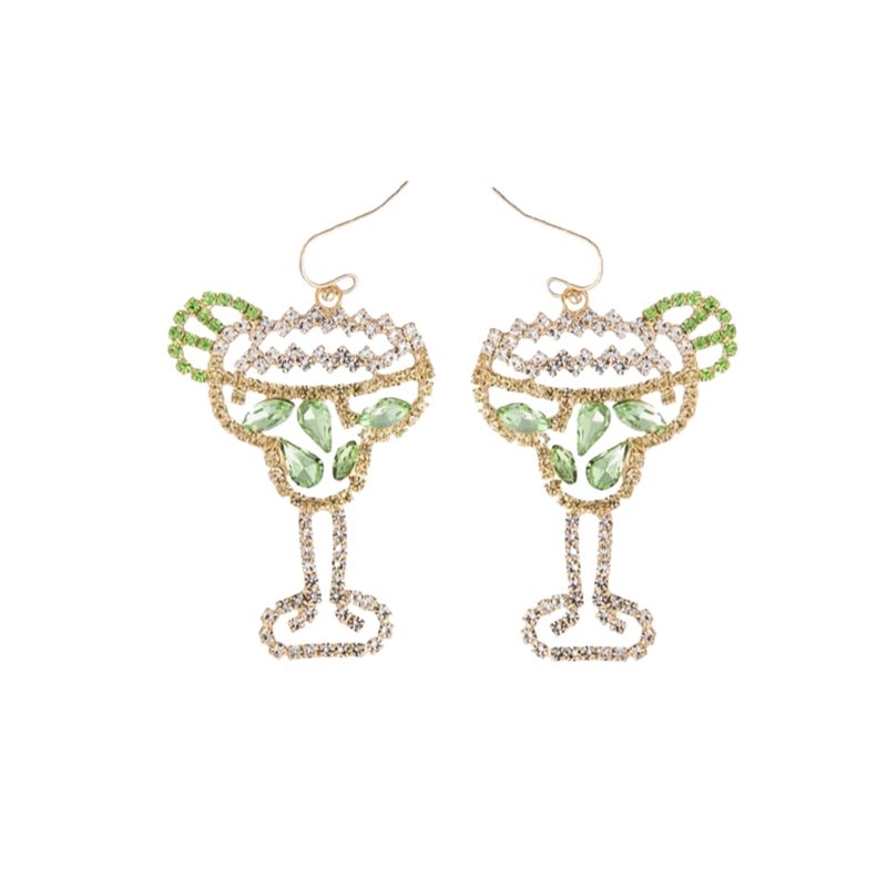 Rhinestone Margarita Earrings