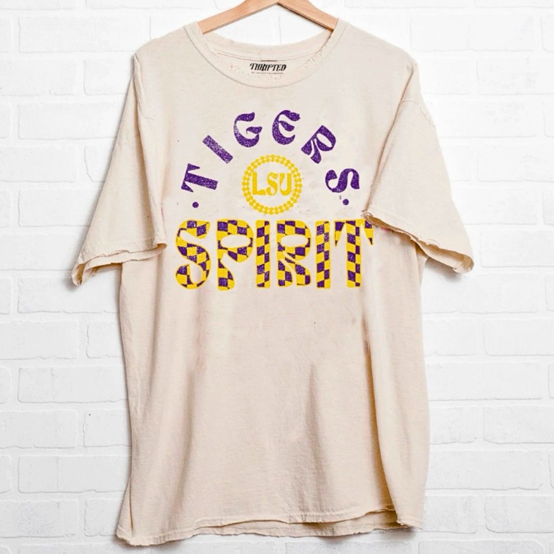 LSU Tigers 80&#39;s Thrifted Tee