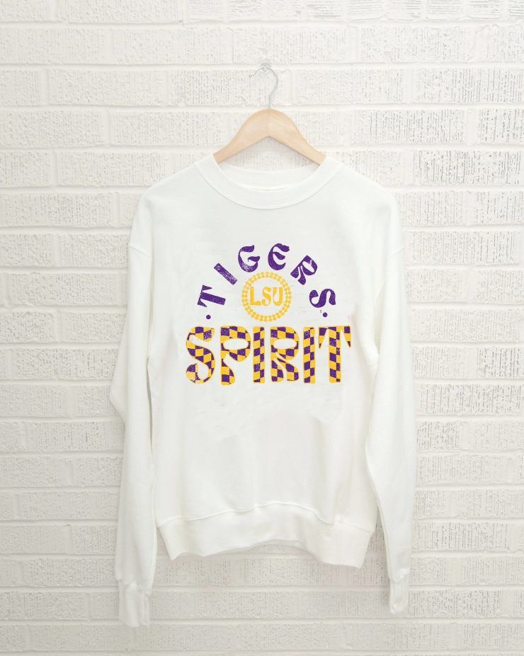 Lsu Tigers Spirit Thrifted Pullover