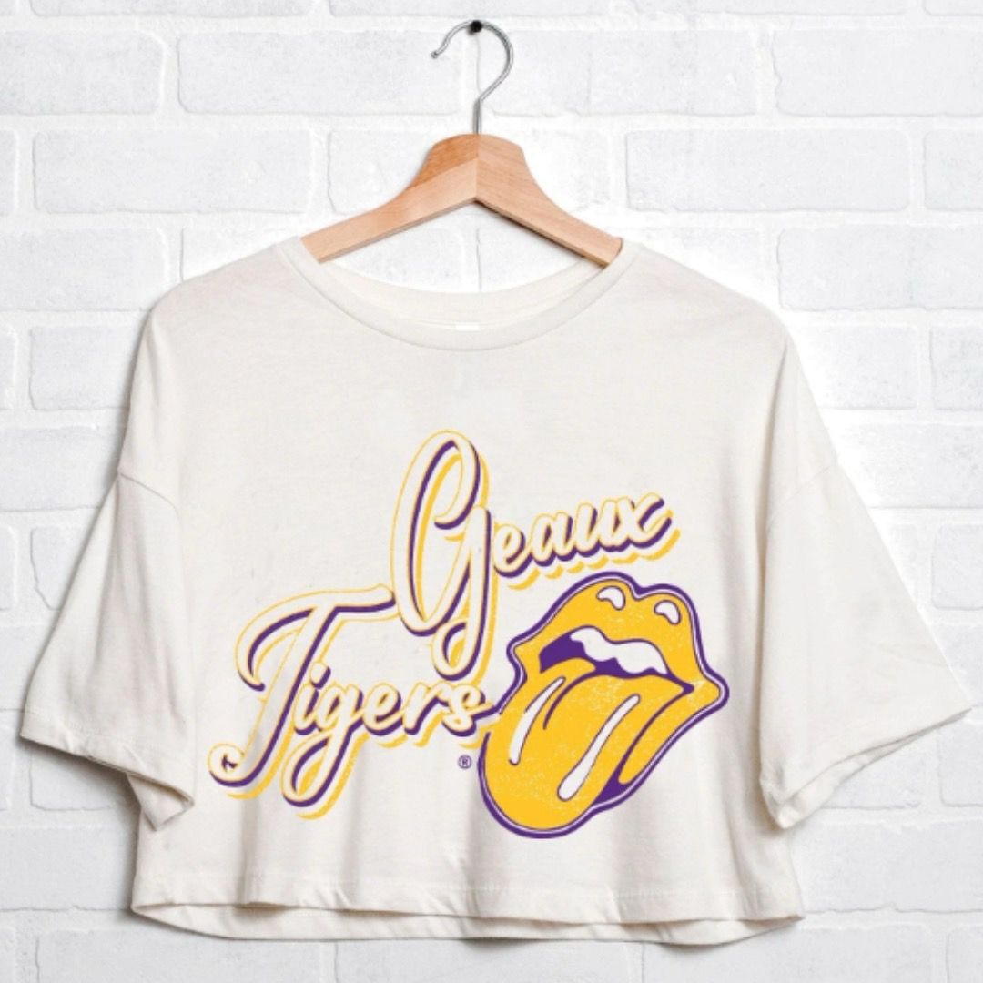 Lsu Rolling Stones Crop