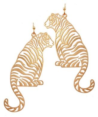 Sitting Tiger Earrings