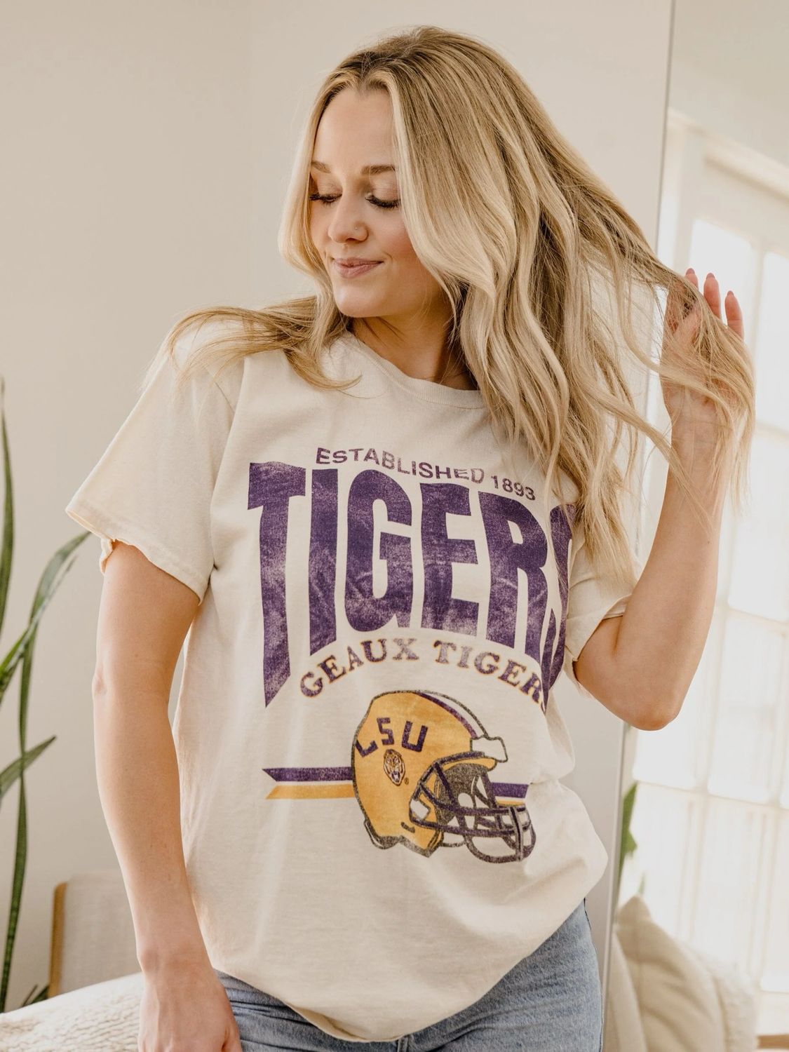 LSU Classic Tigers Thrifted Tee