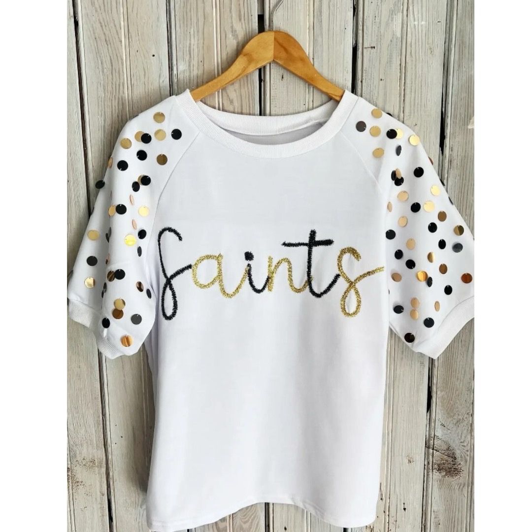 Saints Sequin Top
