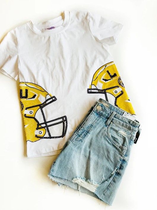 Sparkle City Sequin Helmet Tee