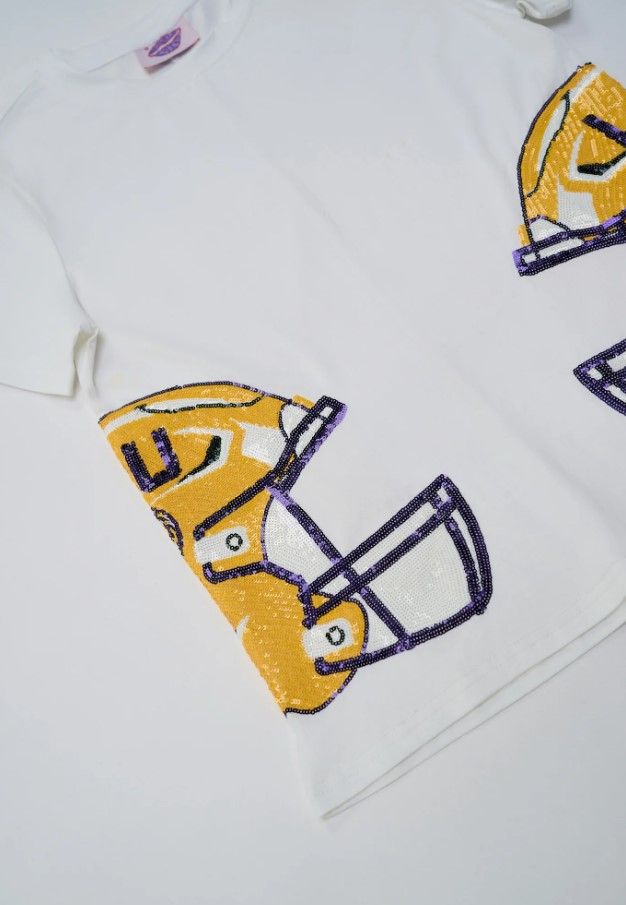 Sparkle City Sequin Helmet Tee