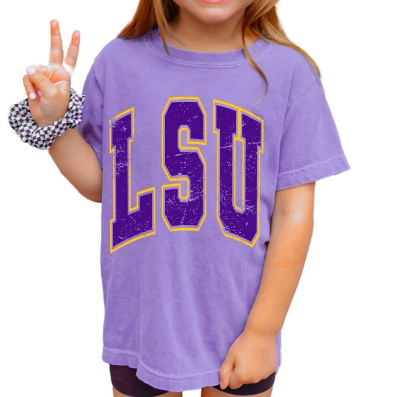 Youth LSU Collegiate Arch Tee