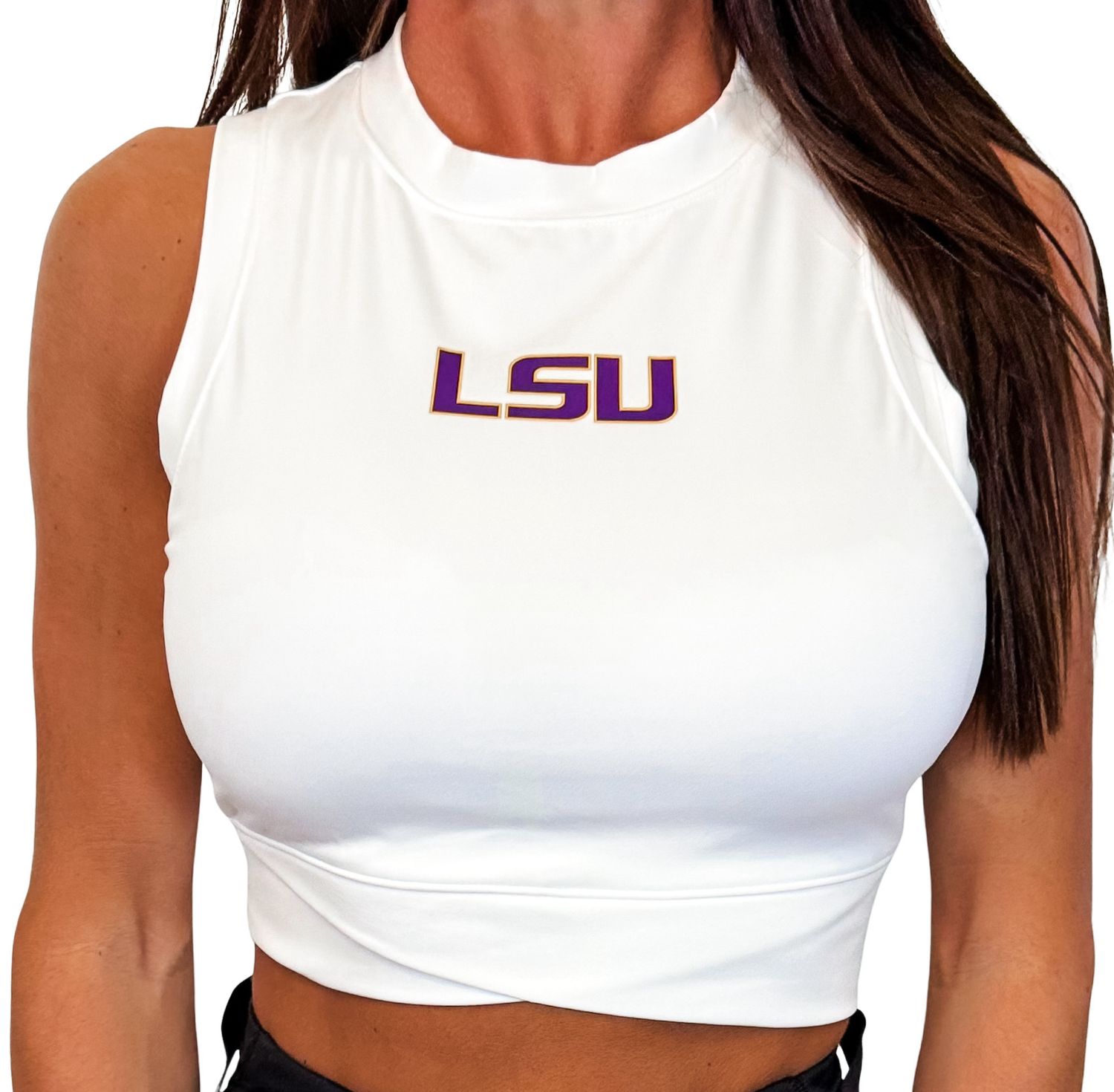 Venice Crossover LSU Top - White