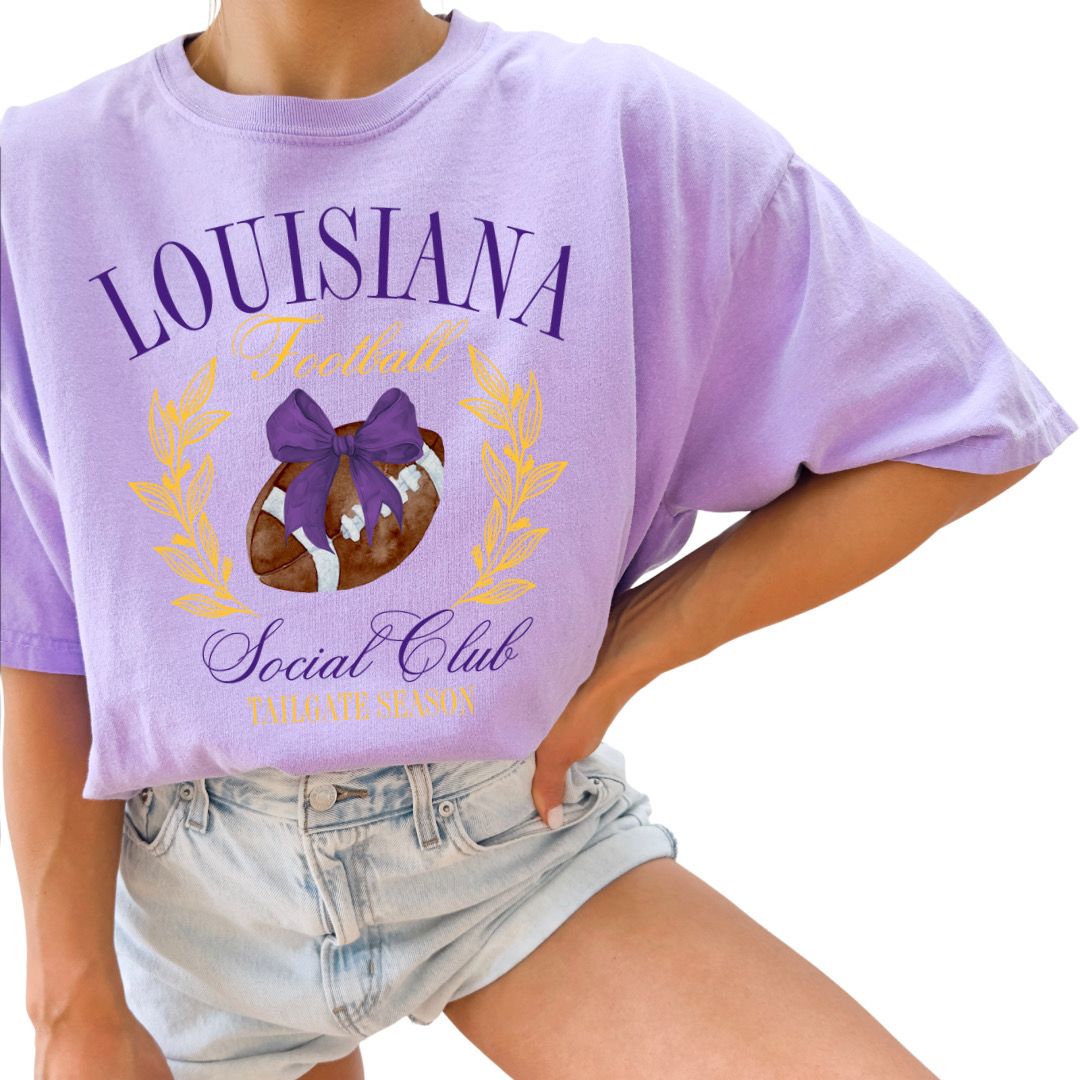 Louisiana Football Club Unisex Tee - Lavender