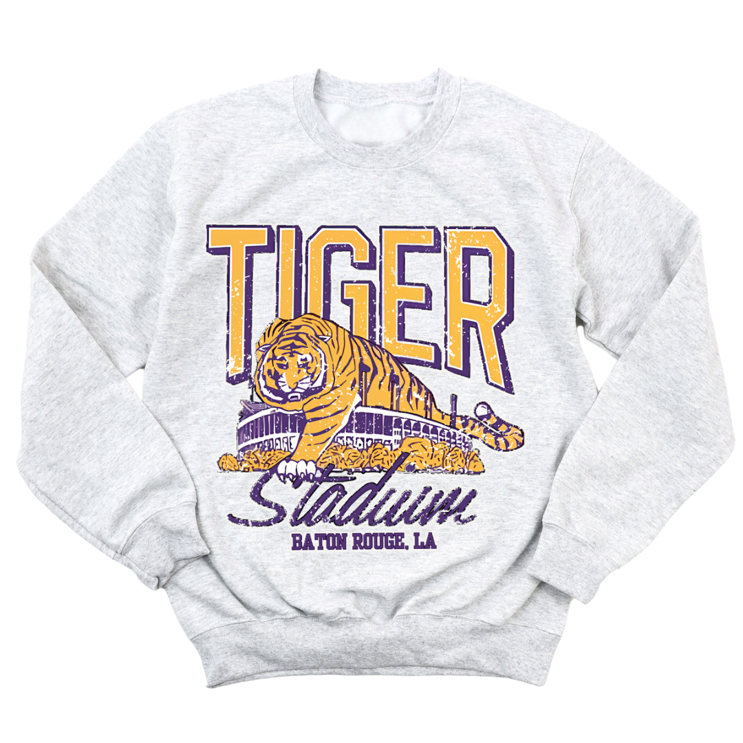 LSU Vintage Tiger Stadium Pullover