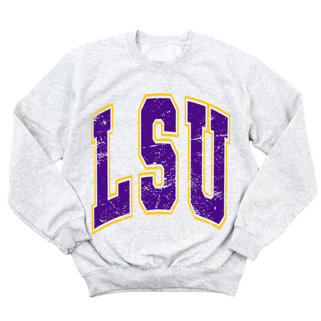 LSU Vintage Collegiate Pullover