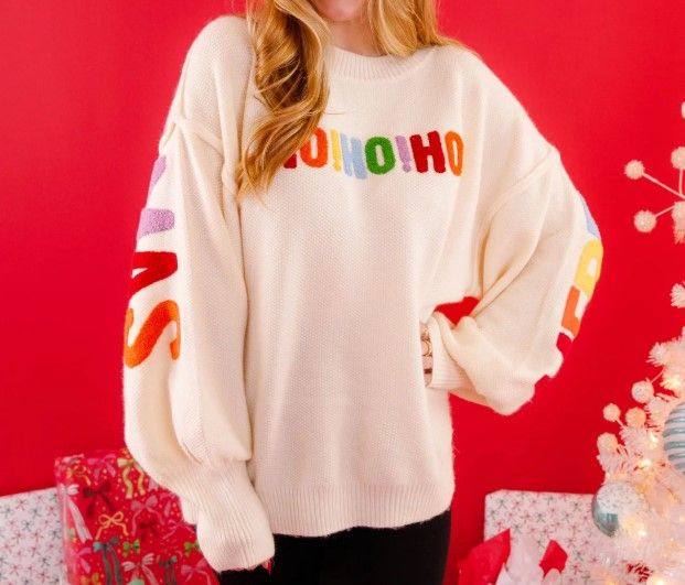 Merry Christmas Rainbow Sweater