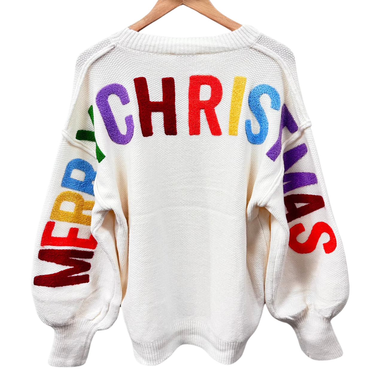 Merry Christmas Rainbow Sweater