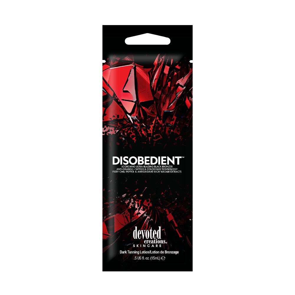 Disobedient - HOT Black Bronzer Tanning Lotion Packet