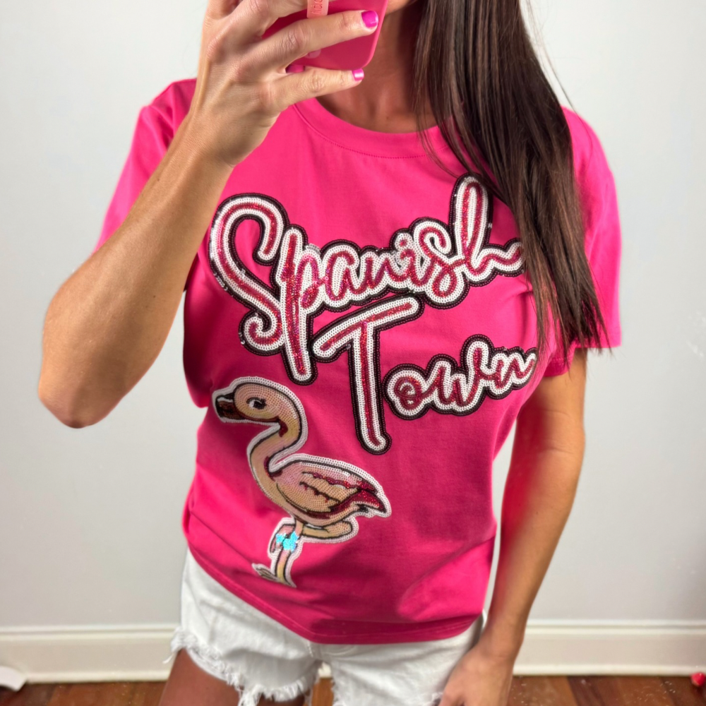 Sequin Spanish Town Tee